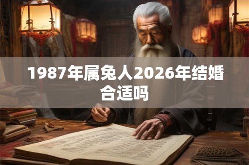 1987年属兔人2026年结婚合适吗