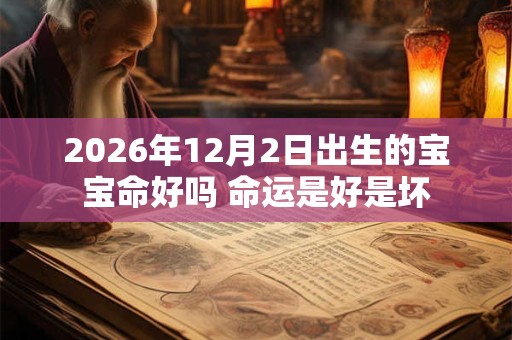 2026年12月2日出生的宝宝命好吗 命运是好是坏