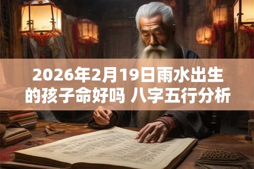 2026年2月19日雨水出生的孩子命好吗 八字五行分析 2026年2月19日雨水出生的孩子命好吗 八字五行分析