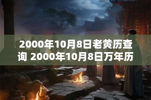 2000年10月8日老黄历查询 2000年10月8日万年历黄道吉日 2000年10月8日老黄历查询 2000年10月8日万年历黄道吉日