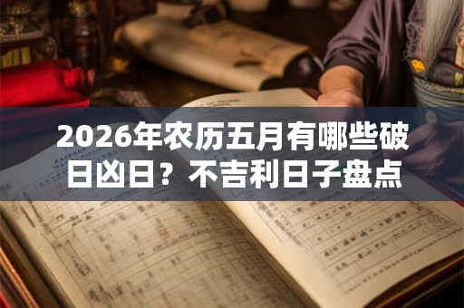 2026年农历五月有哪些破日凶日?不吉利日子盘点 2026年农历五月有哪些破日凶日?不吉利日子盘点