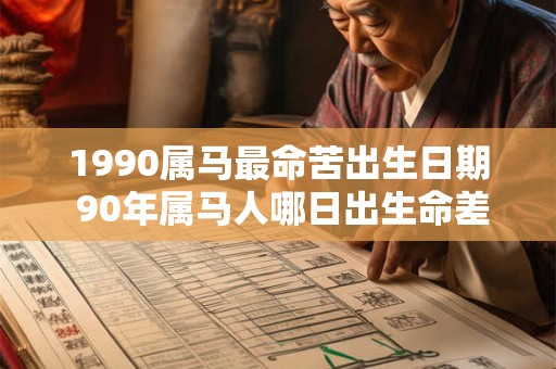 1990属马最命苦出生日期 90年属马人哪日出生命差 1990属马最命苦出生日期 90年属马人哪日出生命差
