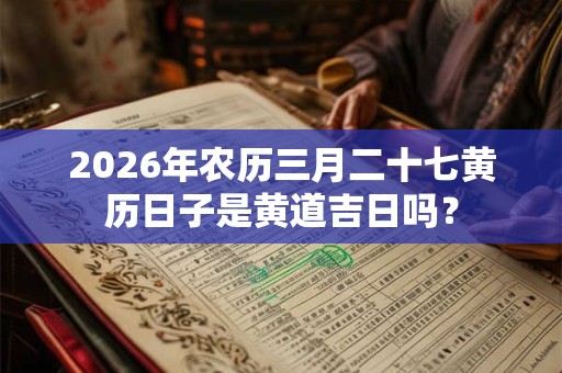 2026年农历三月二十七黄历日子是黄道吉日吗? 2026年农历三月二十七黄历日子是黄道吉日吗?