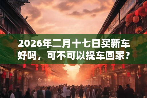 2026年二月十七日买新车好吗，可不可以提车回家？
