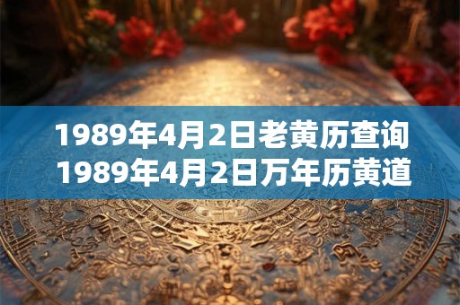 1989年4月2日老黄历查询 1989年4月2日万年历黄道吉日