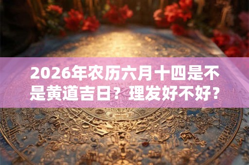 2026年农历六月十四是不是黄道吉日？理发好不好？