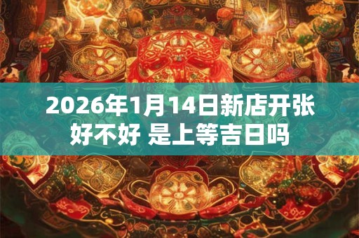 2026年1月14日新店开张好不好 是上等吉日吗 2026年1月14日新店开张好不好 是上等吉日吗