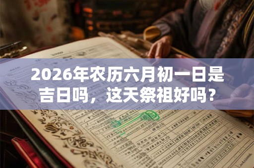 2026年农历六月初一日是吉日吗，这天祭祖好吗？
