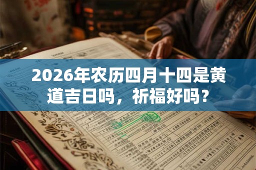 2026年农历四月十四是黄道吉日吗，祈福好吗？
