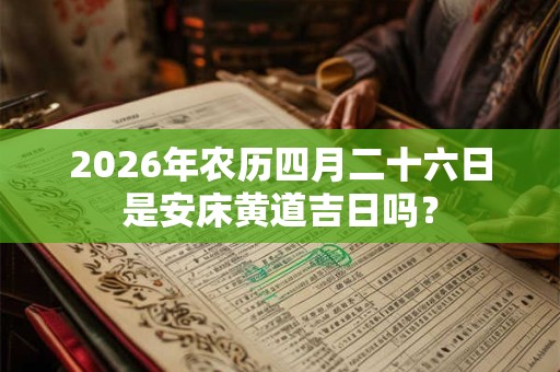 2026年农历四月二十六日是安床黄道吉日吗？