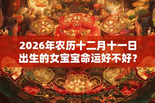 2026年农历十二月十一日出生的女宝宝命运好不好? 2026年农历十二月十一日出生的女宝宝命运好不好?