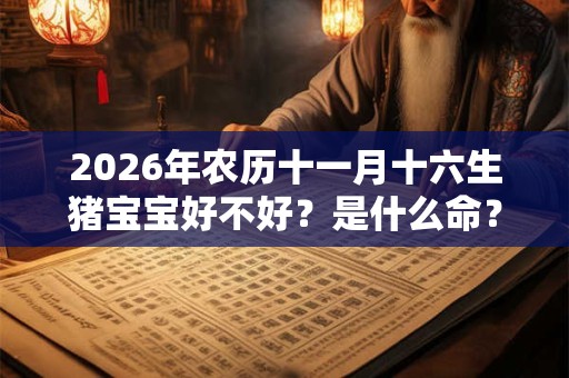 2026年农历十一月十六生猪宝宝好不好？是什么命？