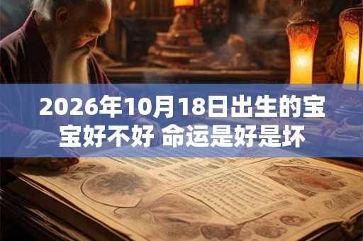 2026年10月18日出生的宝宝好不好 命运是好是坏