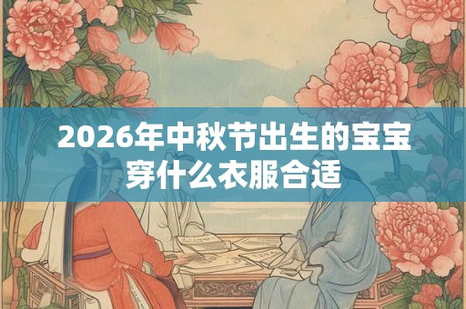 2026年中秋节出生的宝宝穿什么衣服合适