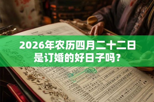 2026年农历四月二十二日是订婚的好日子吗? 2026年农历四月二十二日是订婚的好日子吗?