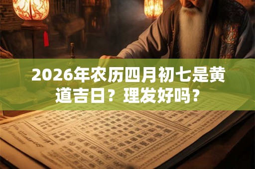 2026年农历四月初七是黄道吉日？理发好吗？