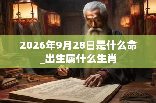 2026年9月28日是什么命_出生属什么生肖 2026年9月28日是什么命_出生属什么生肖