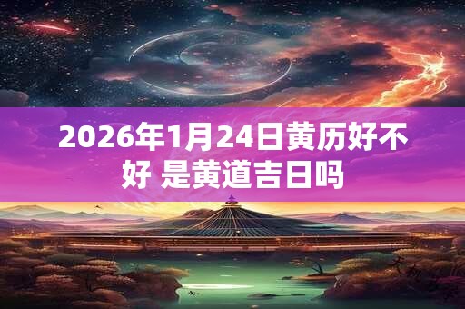 2026年1月24日黄历好不好 是黄道吉日吗 2026年1月24日黄历好不好 是黄道吉日吗