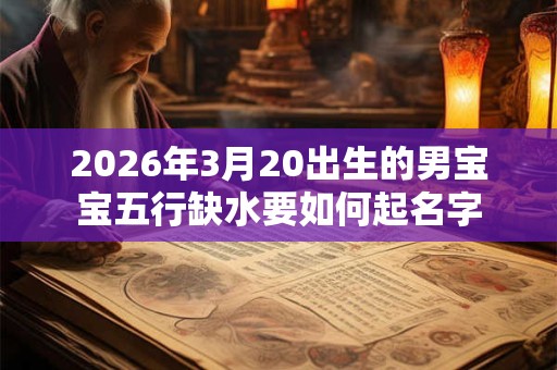 2026年3月20出生的男宝宝五行缺水要如何起名字 2026年3月20出生的男宝宝五行缺水要如何起名字