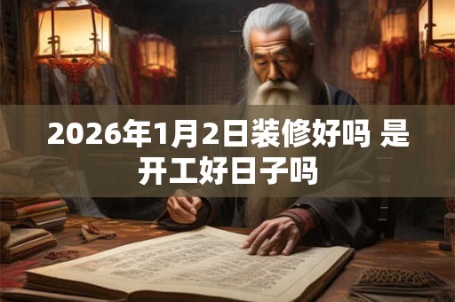 2026年1月2日装修好吗 是开工好日子吗 2026年1月2日装修好吗 是开工好日子吗
