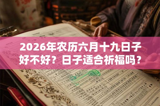 2026年农历六月十九日子好不好?日子适合祈福吗? 2026年农历六月十九日子好不好?日子适合祈福吗?