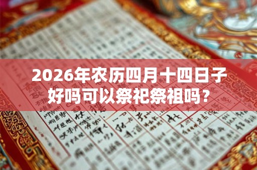 2026年农历四月十四日子好吗可以祭祀祭祖吗？