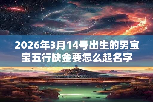 2026年3月14号出生的男宝宝五行缺金要怎么起名字