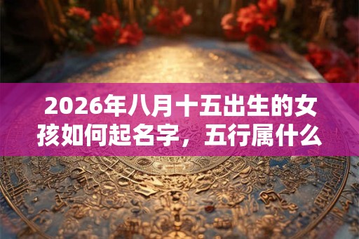 2026年八月十五出生的女孩如何起名字,五行属什么 2026年八月十五出生的女孩如何起名字,五行属什么