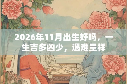 2026年11月出生好吗,一生吉多凶少,遇难呈祥 2026年11月出生好吗,一生吉多凶少,遇难呈祥