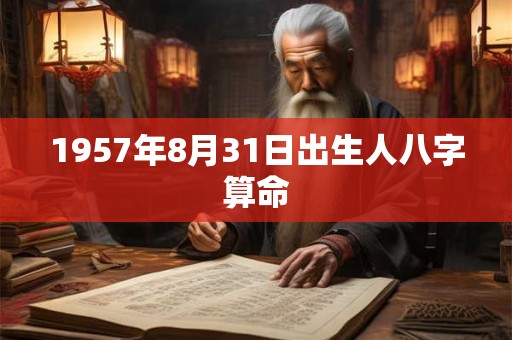 1957年8月31日出生人八字算命 1957年8月31日出生人八字算命