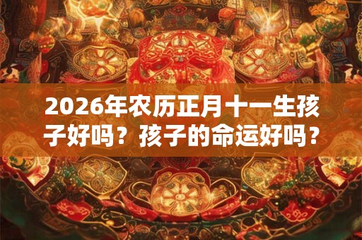 2026年农历正月十一生孩子好吗?孩子的命运好吗? 2026年农历正月十一生孩子好吗?孩子的命运好吗?
