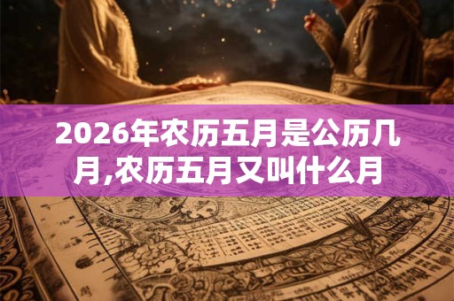 2026年农历五月是公历几月,农历五月又叫什么月 2026年农历五月是公历几月,农历五月又叫什么月