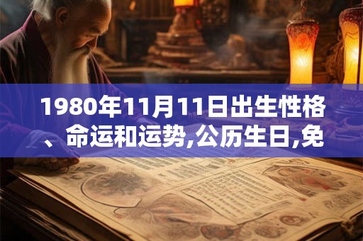 1980年11月11日出生性格、命运和运势,公历生日,免费算命 1980年11月11日出生性格、命运和运势,公历生日,免费算命