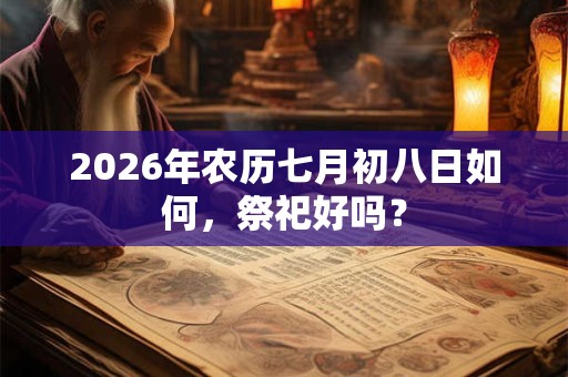2026年农历七月初八日如何,祭祀好吗? 2026年农历七月初八日如何,祭祀好吗?