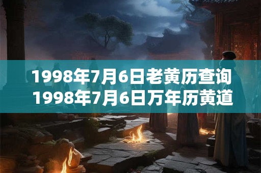 1998年7月6日老黄历查询 1998年7月6日万年历黄道吉日 1998年7月6日老黄历查询 1998年7月6日万年历黄道吉日
