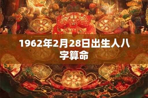 1962年2月28日出生人八字算命 1962年2月28日出生人八字算命