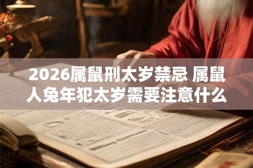2026属鼠刑太岁禁忌 属鼠人兔年犯太岁需要注意什么 2026属鼠刑太岁禁忌 属鼠人兔年犯太岁需要注意什么