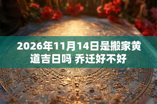 2026年11月14日是搬家黄道吉日吗 乔迁好不好 2026年11月14日是搬家黄道吉日吗 乔迁好不好