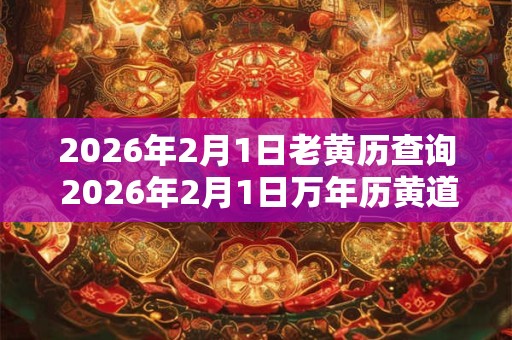 2026年2月1日老黄历查询 2026年2月1日万年历黄道吉日