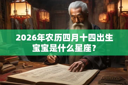 2026年农历四月十四出生宝宝是什么星座? 2026年农历四月十四出生宝宝是什么星座?
