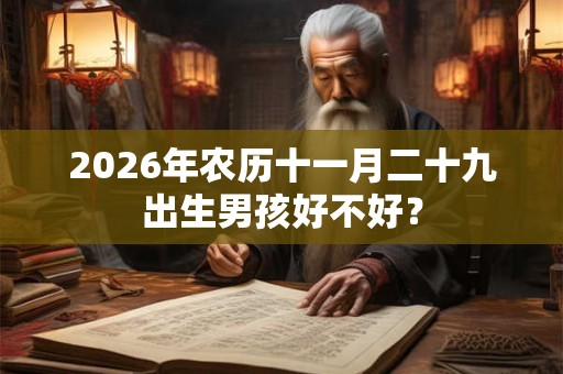 2026年农历十一月二十九出生男孩好不好? 2026年农历十一月二十九出生男孩好不好?