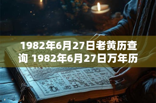 1982年6月27日老黄历查询 1982年6月27日万年历黄道吉日 1982年6月27日老黄历查询 1982年6月27日万年历黄道吉日