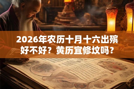 2026年农历十月十六出殡好不好？黄历宜修坟吗？