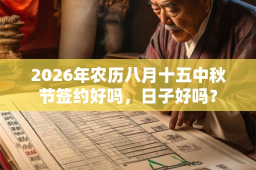 2026年农历八月十五中秋节签约好吗,日子好吗? 2026年农历八月十五中秋节签约好吗,日子好吗?