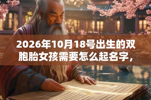 2026年10月18号出生的双胞胎女孩需要怎么起名字,五行属什么? 2026年10月18号出生的双胞胎女孩需要怎么起名字,五行属什么?