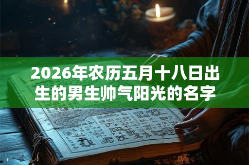 2026年农历五月十八日出生的男生帅气阳光的名字 2026年农历五月十八日出生的男生帅气阳光的名字