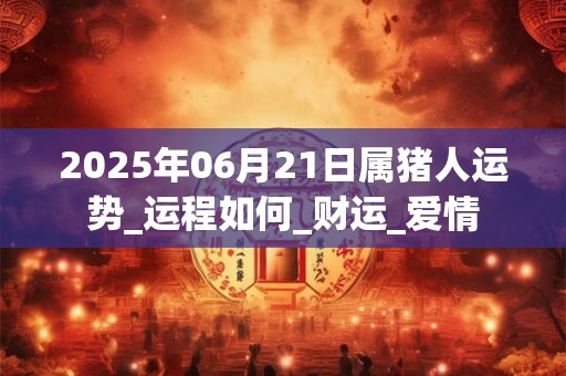 2025年06月21日属猪人运势_运程如何_财运_爱情 2025年06月21日属猪人运势_运程如何_财运_爱情