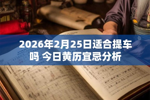 2026年2月25日适合提车吗 今日黄历宜忌分析 2026年2月25日适合提车吗 今日黄历宜忌分析