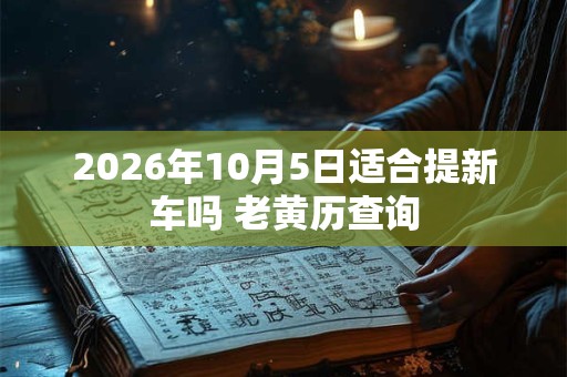 2026年10月5日适合提新车吗 老黄历查询 2026年10月5日适合提新车吗 老黄历查询