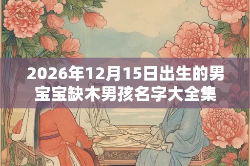 2026年12月15日出生的男宝宝缺木男孩名字大全集 2026年12月15日出生的男宝宝缺木男孩名字大全集